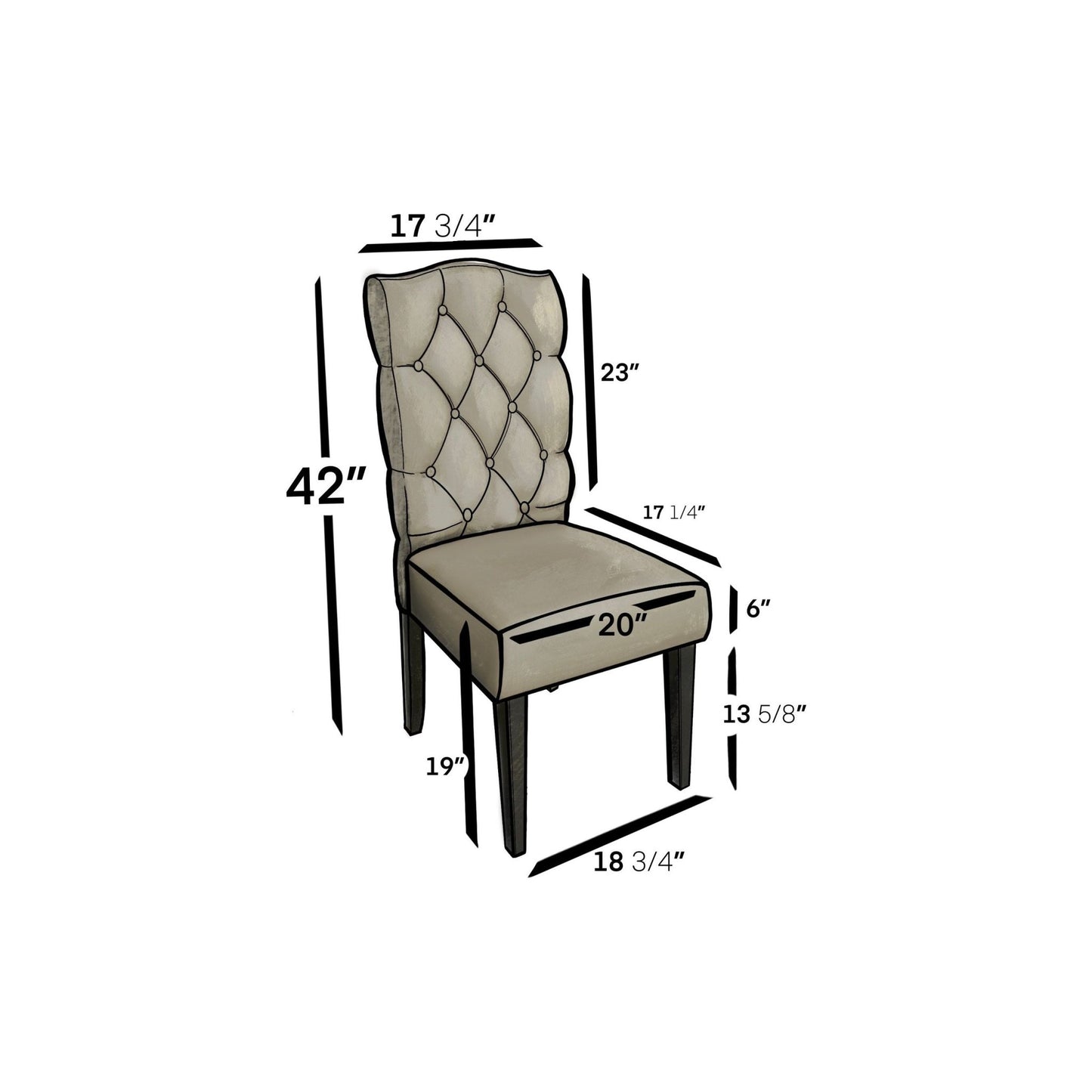 Newberry Parson Chairs, Salvaged Grey - Alpine Furniture