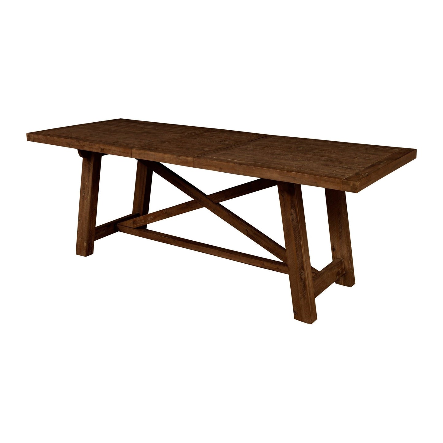 Newberry Rectangular Dining Table, Medium Brown - Alpine Furniture