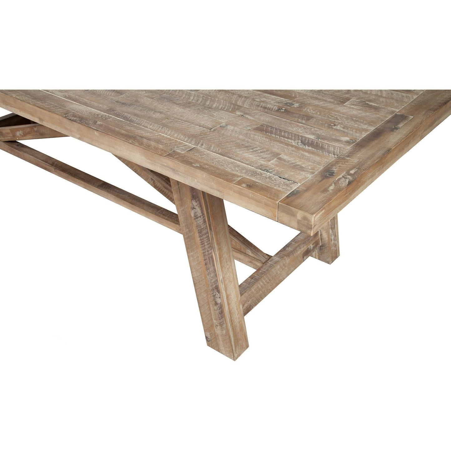 Newberry Rectangular Dining Table, Weathered Natural - Alpine Furniture
