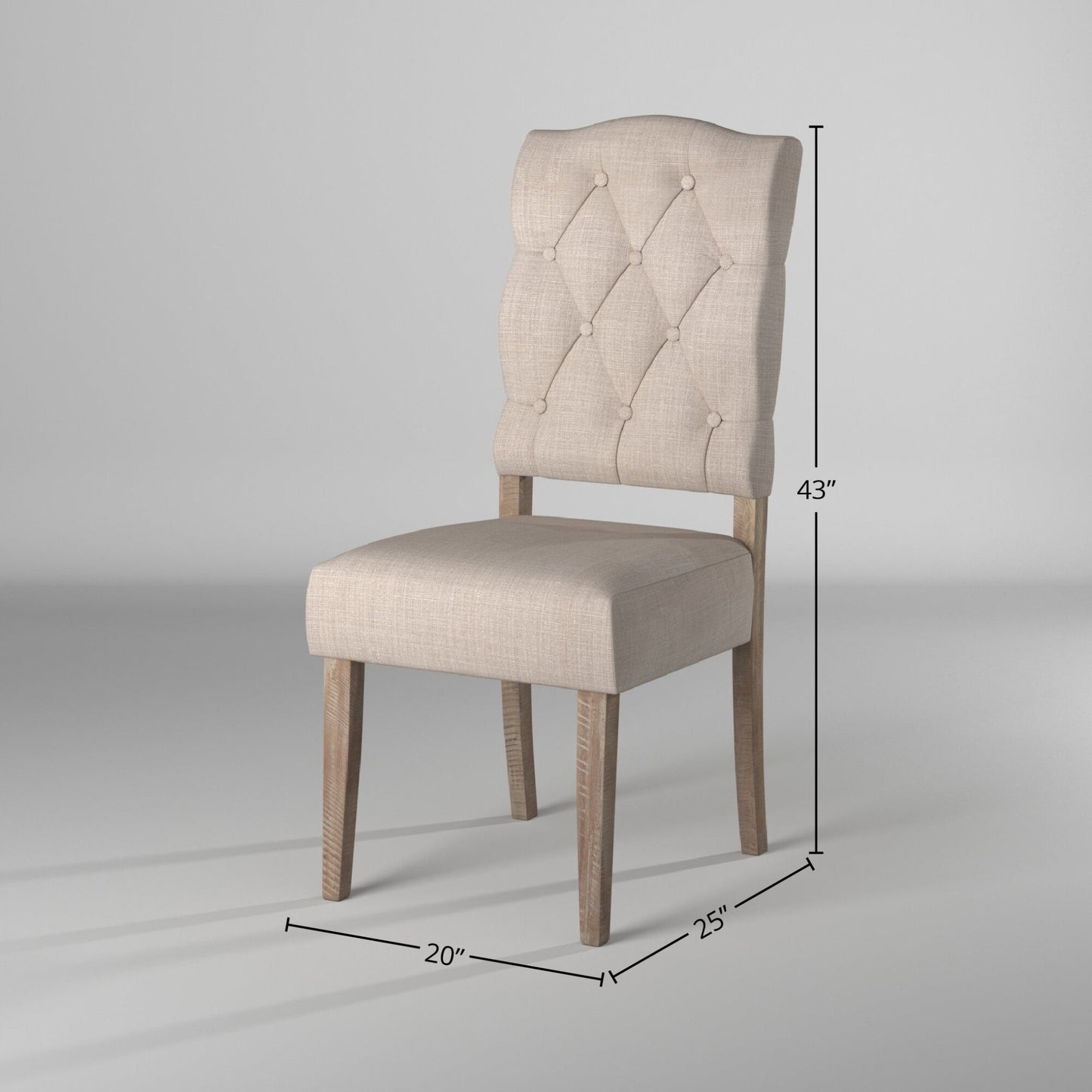 Newberry Side Chairs, Weathered Natural - Alpine Furniture
