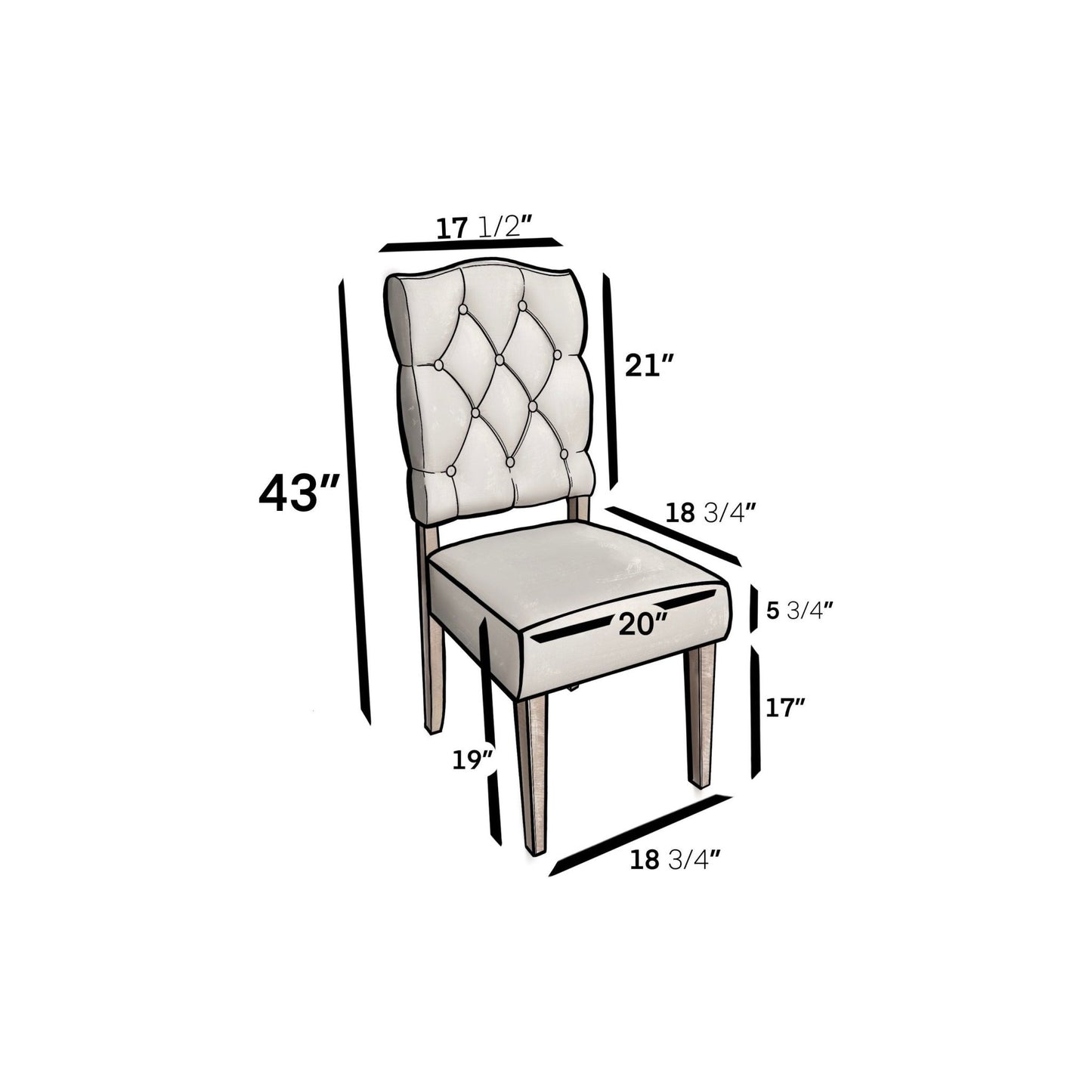 Newberry Side Chairs, Weathered Natural - Alpine Furniture