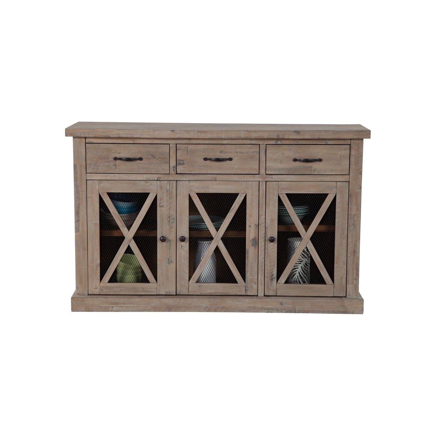 Newberry Sideboard, Weathered Natural - Alpine Furniture