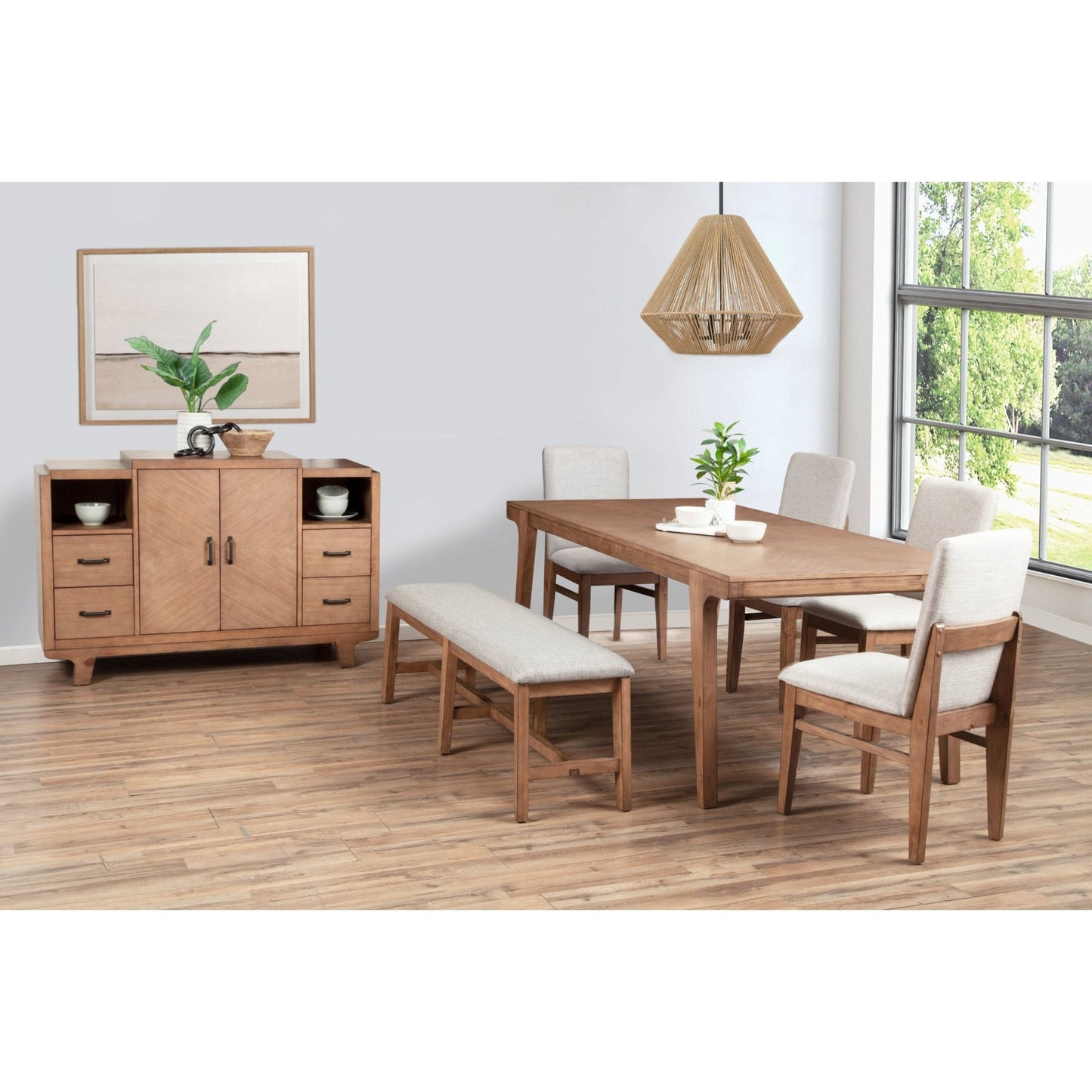 Olejo Bench, Natural - Alpine Furniture