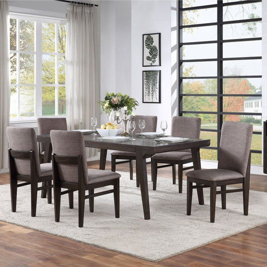 Olejo Dining Table, Chocolate - Alpine Furniture