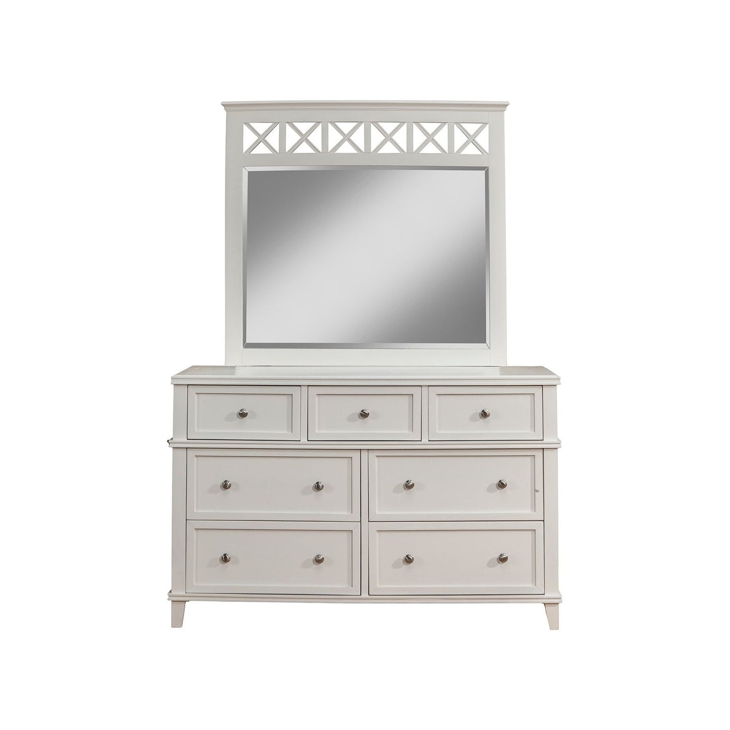 Potter Dresser, White - Alpine Furniture