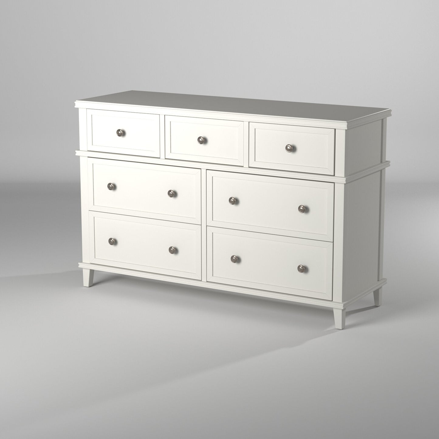 Potter Dresser, White - Alpine Furniture