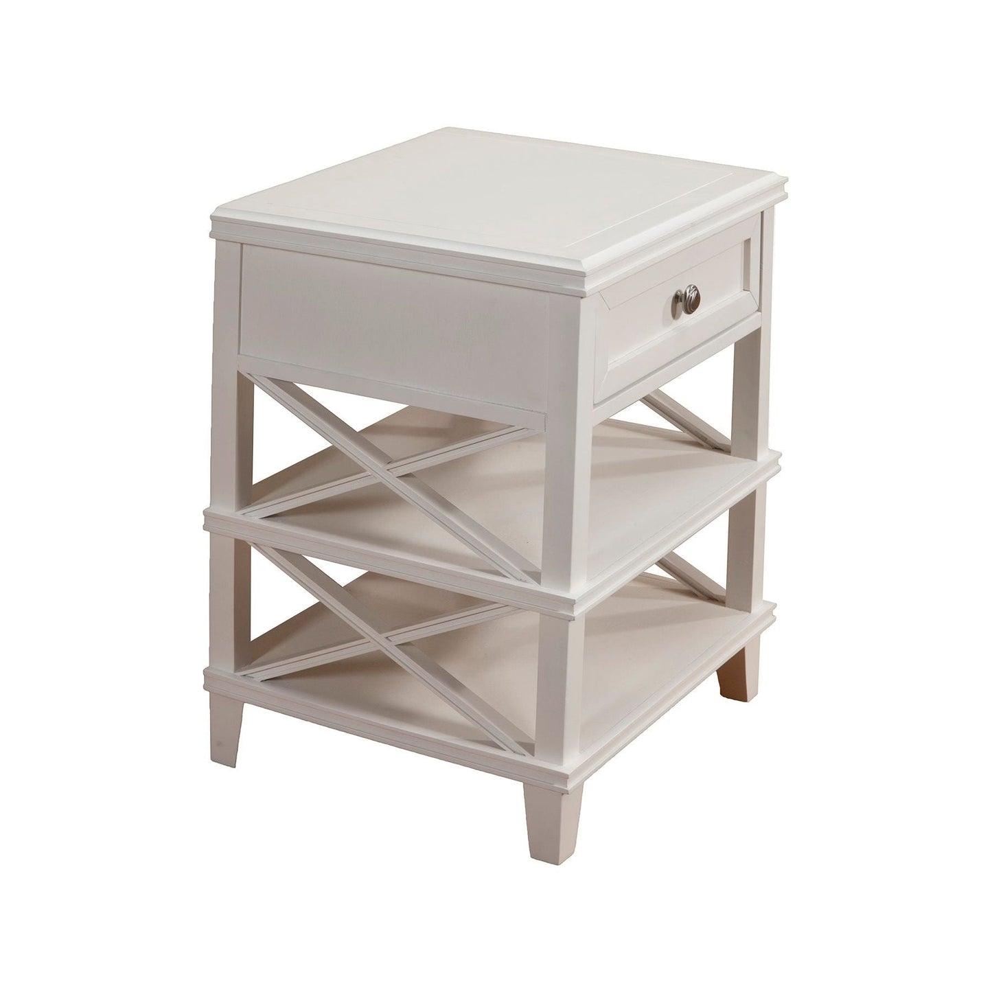 Potter Nightstand, White - Alpine Furniture