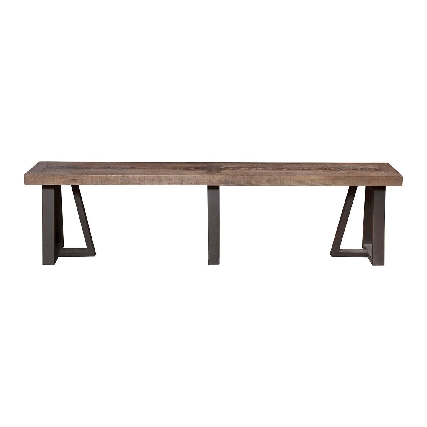 Prairie Dining Bench, Natural/Black - Alpine Furniture