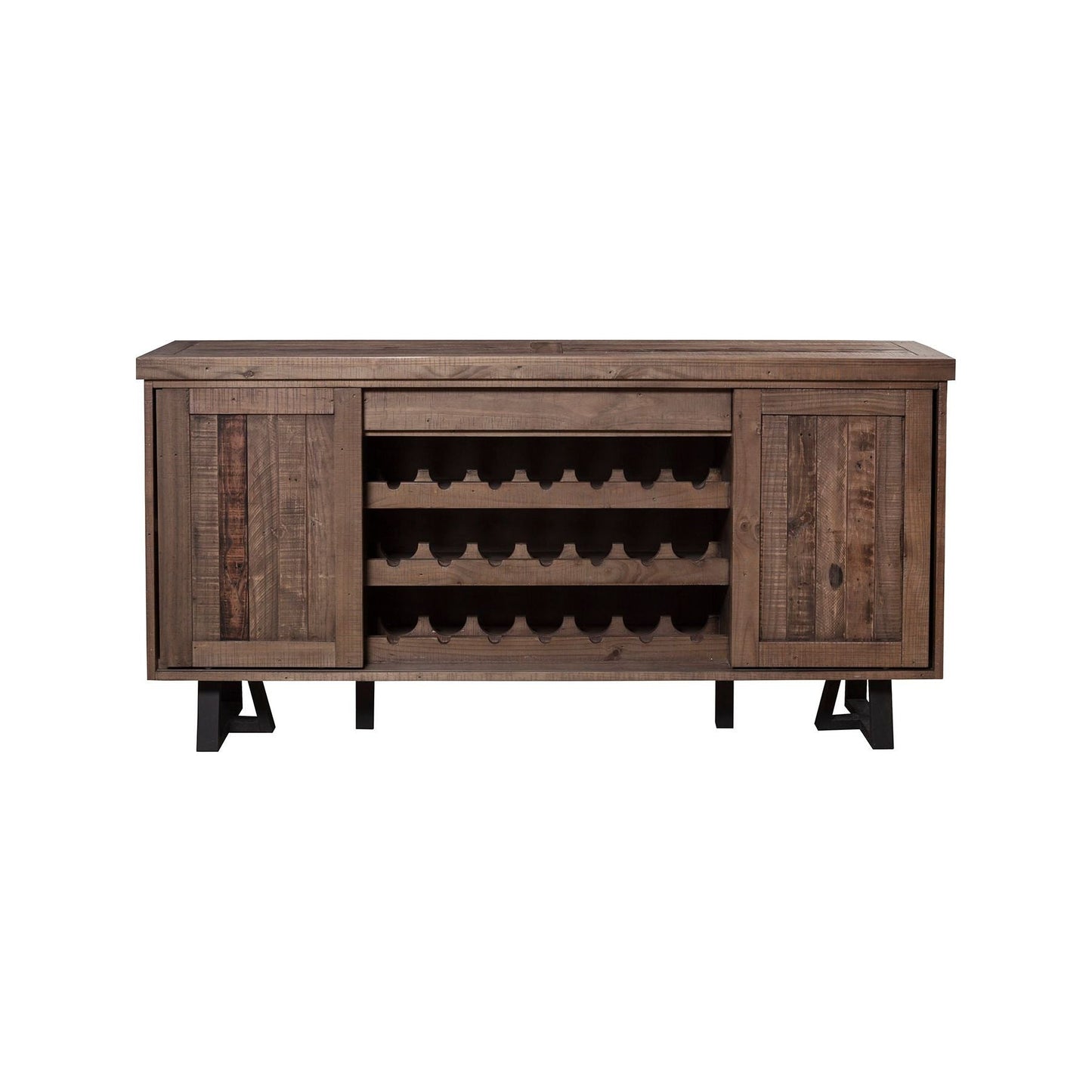 Prairie Sideboard, Natural/Black - Alpine Furniture