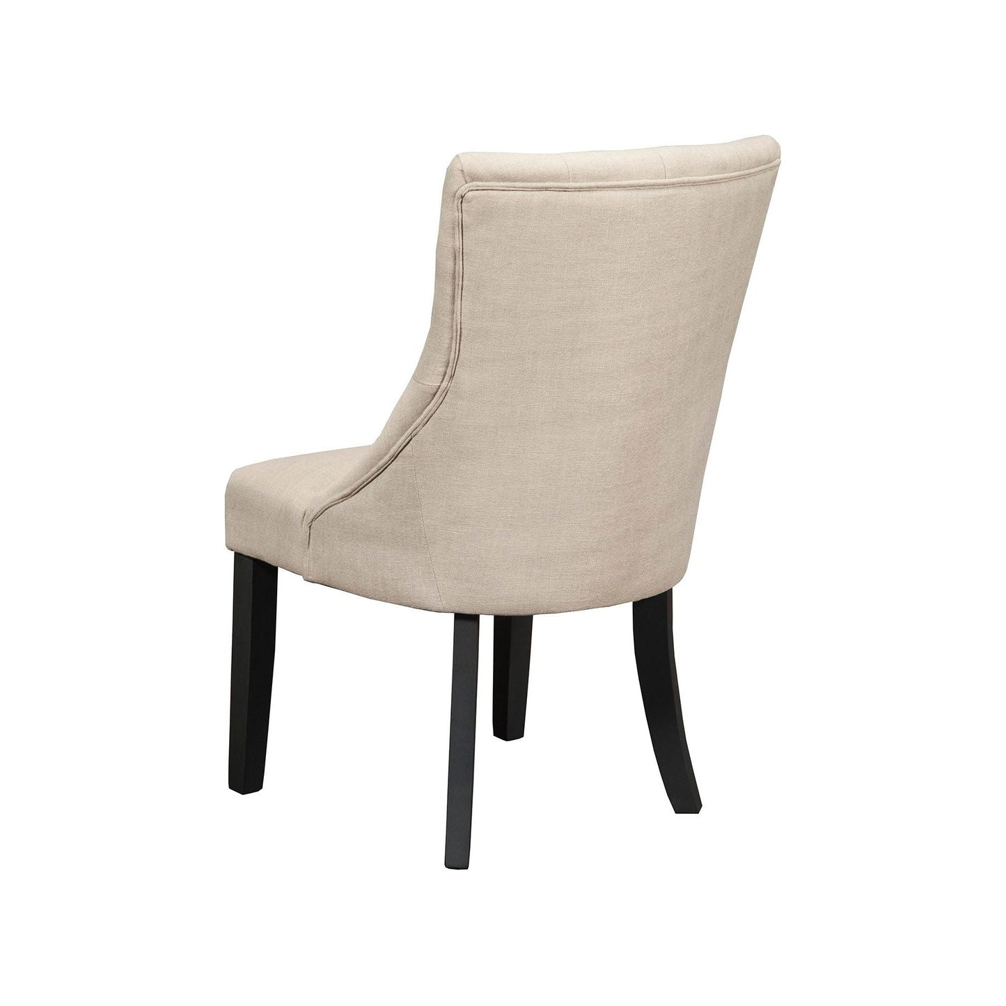 Prairie Upholstered Side Chairs, Cream Linen - Alpine Furniture