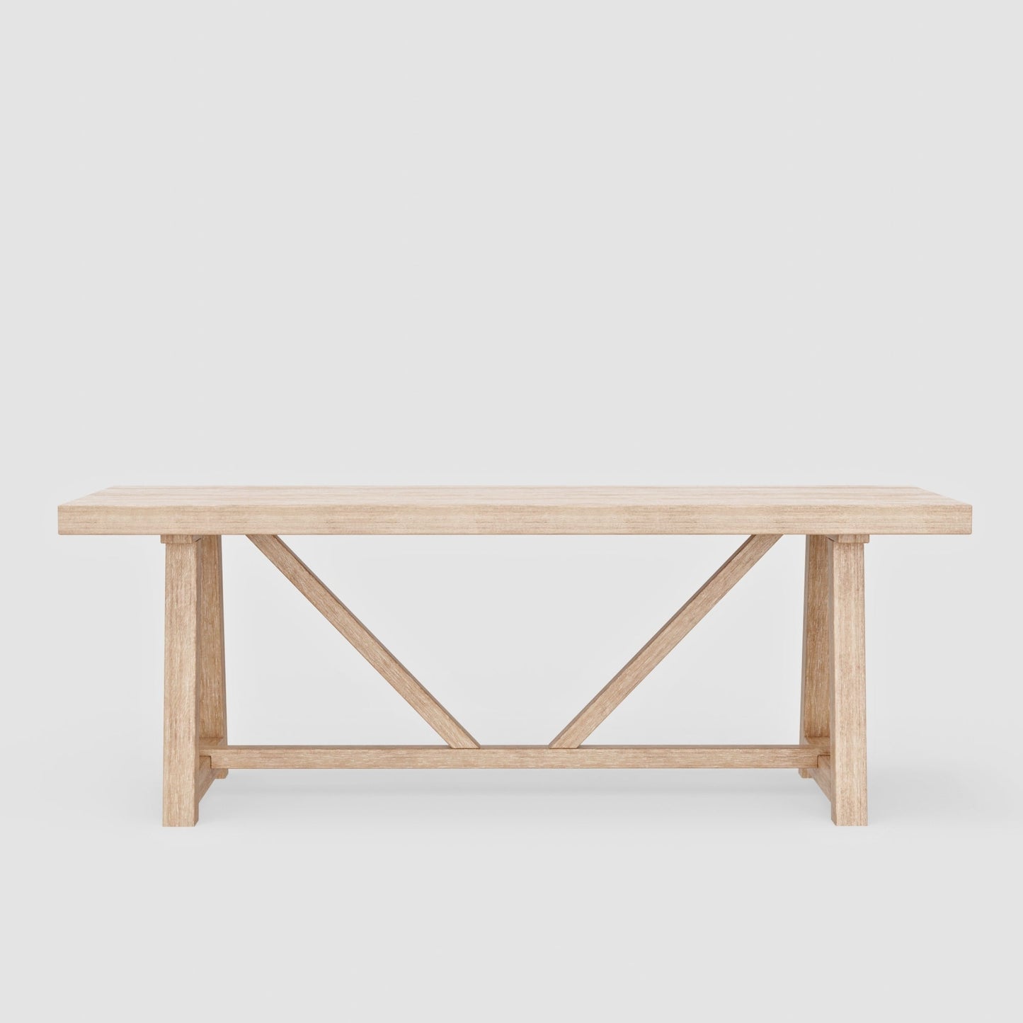 Raquel Rectangular Dining Table, Driftwood - Alpine Furniture