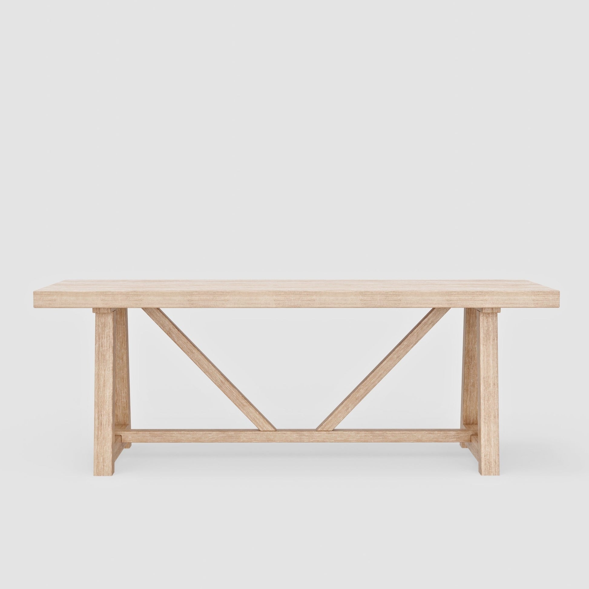 Raquel Rectangular Dining Table, Driftwood - Alpine Furniture
