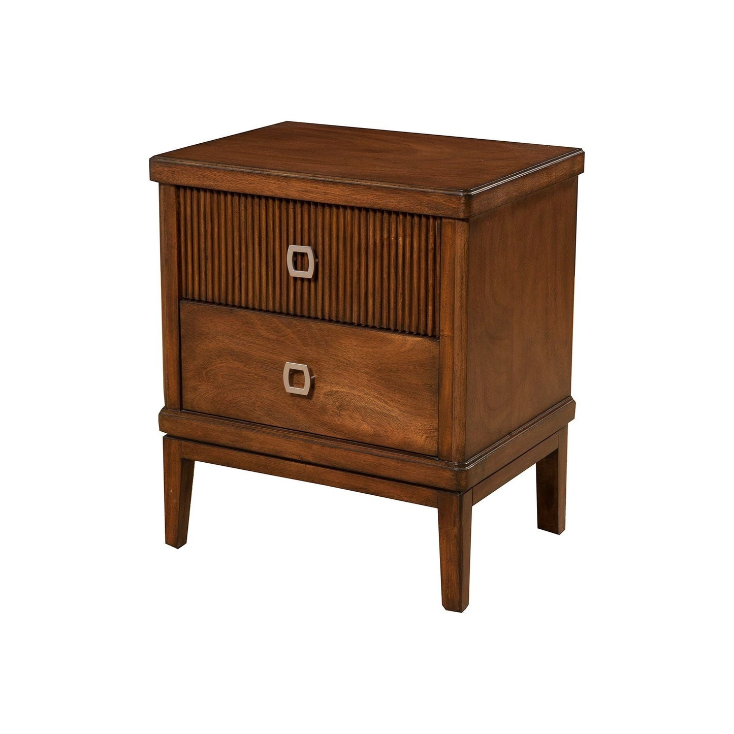 Rex Nightstand, Burgandy - Alpine Furniture