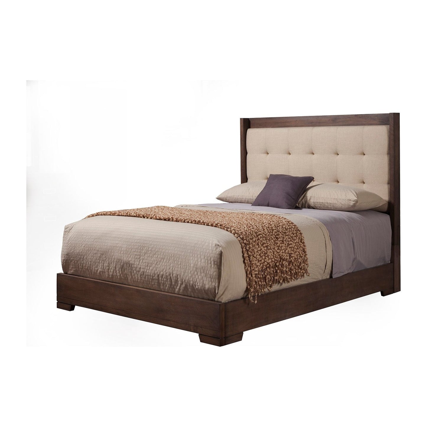 Savannah Queen Bed, Pecan - Alpine Furniture