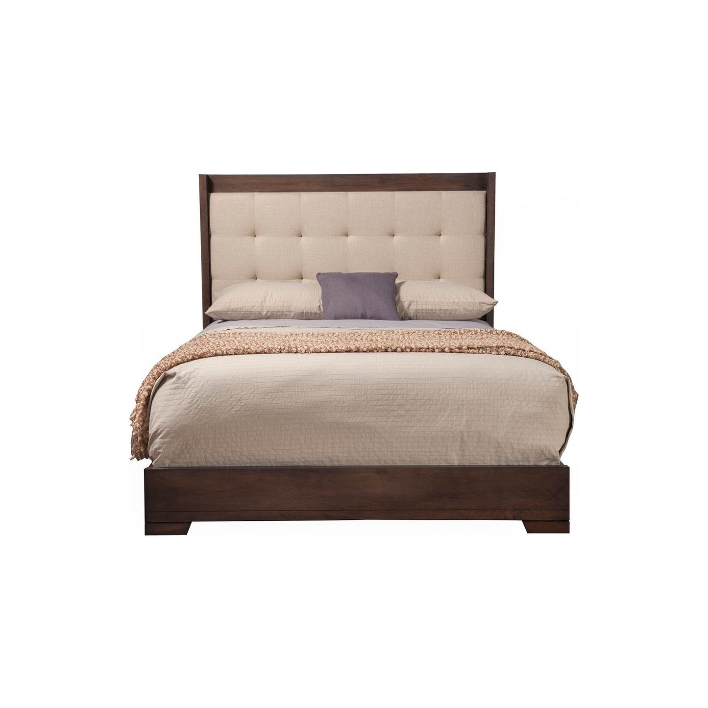 Savannah Queen Bed, Pecan - Alpine Furniture