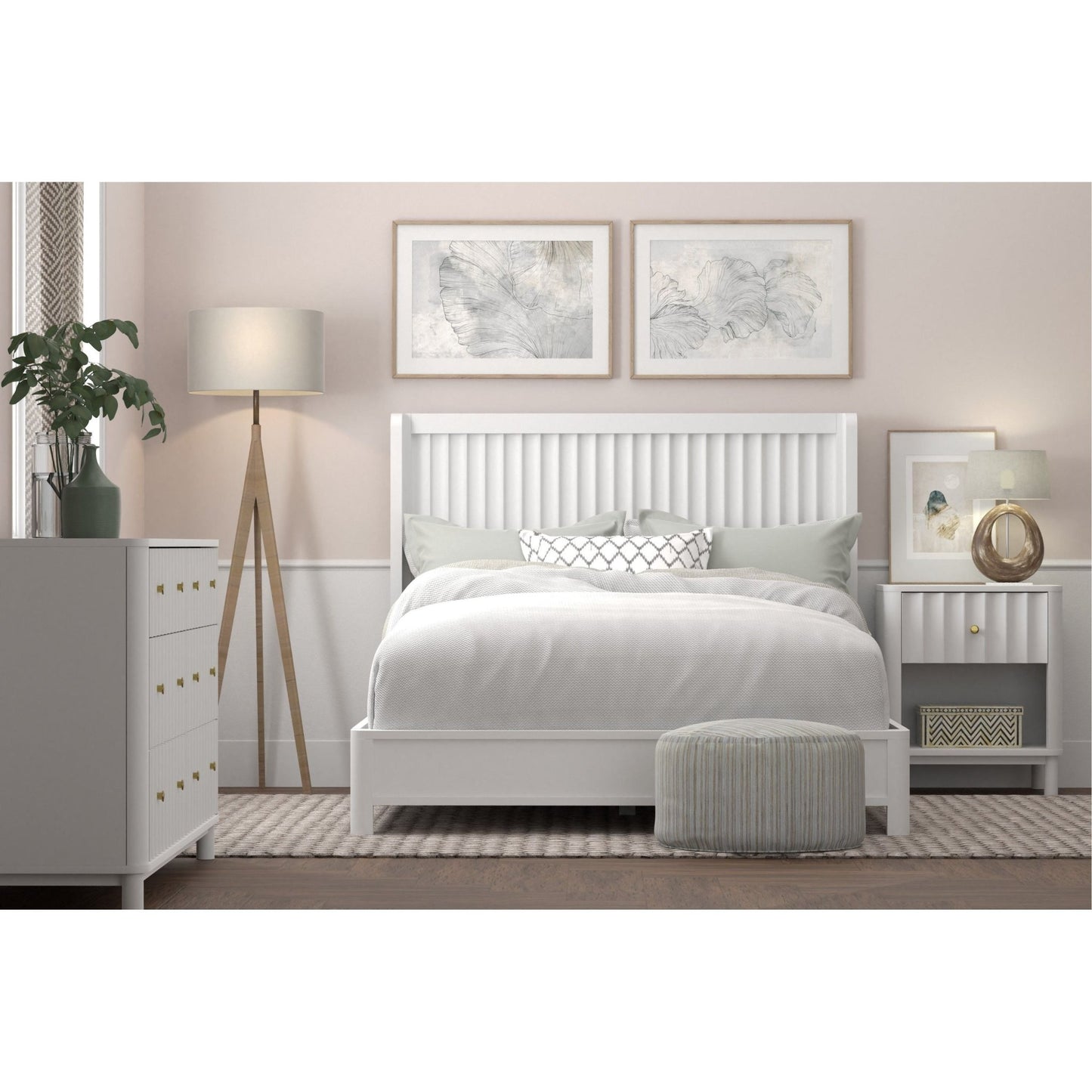 Stapleton Panel Bed - Alpine Furniture