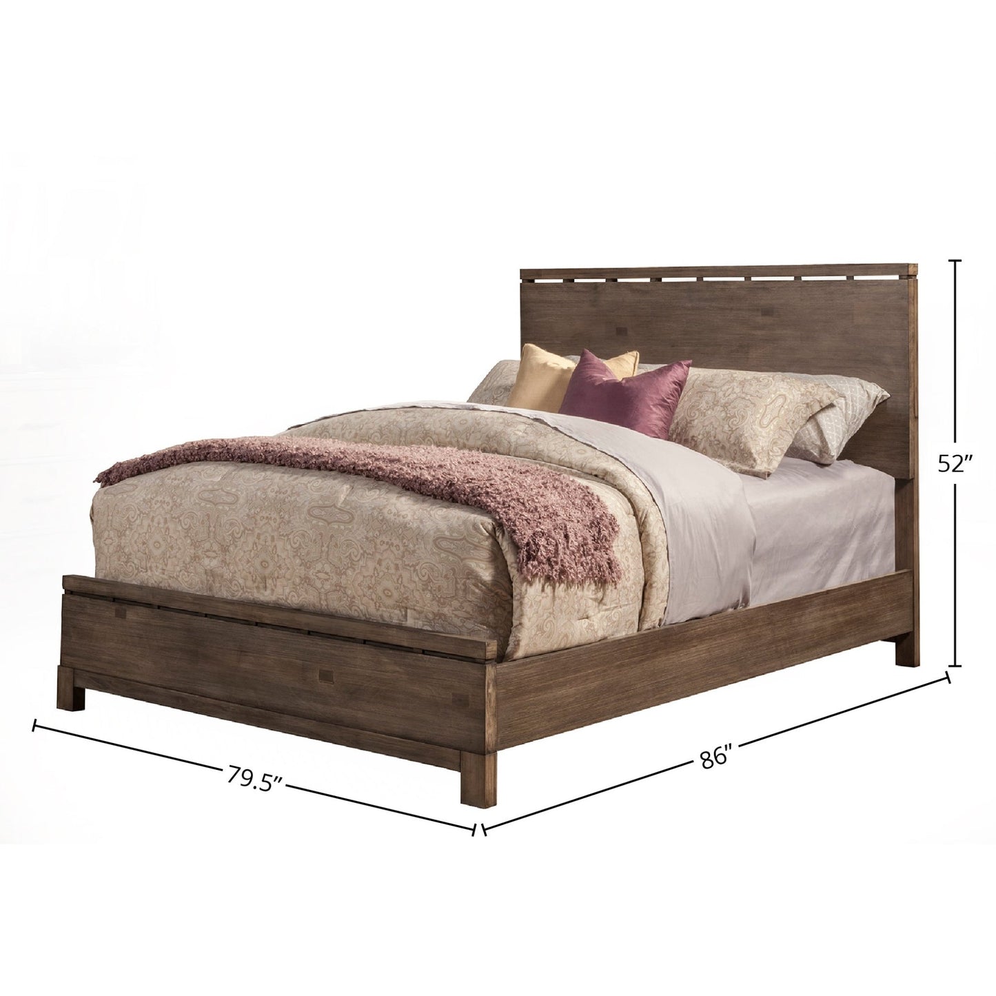 Sydney Bed, Weathered Grey - Alpine Furniture