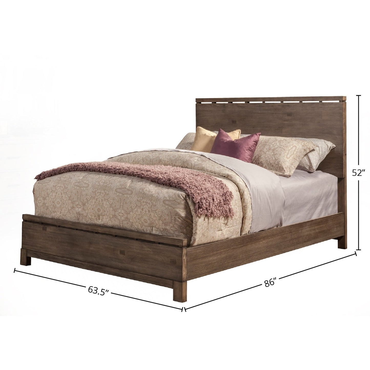 Sydney Bed, Weathered Grey - Alpine Furniture