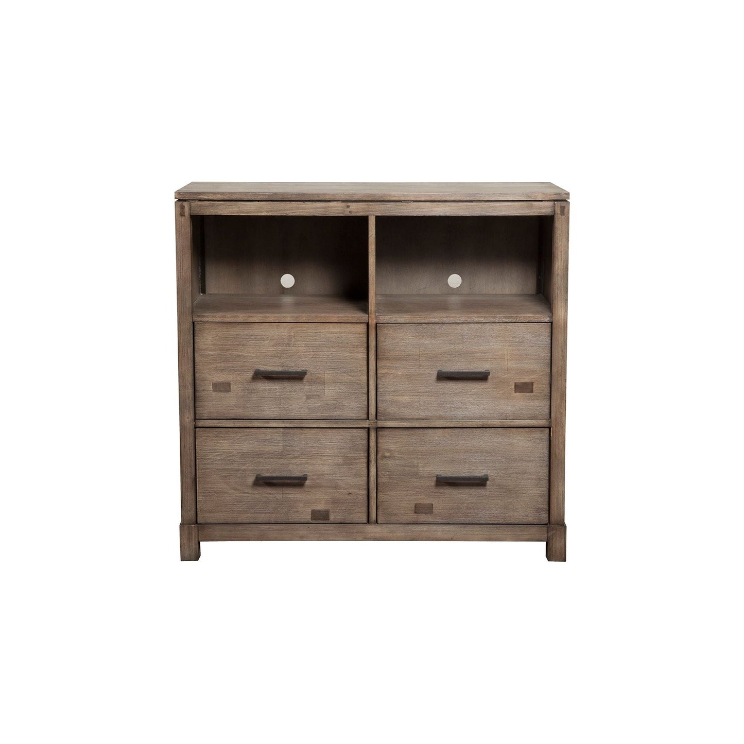 Sydney TV Media Chest, Weathered Grey - Alpine Furniture