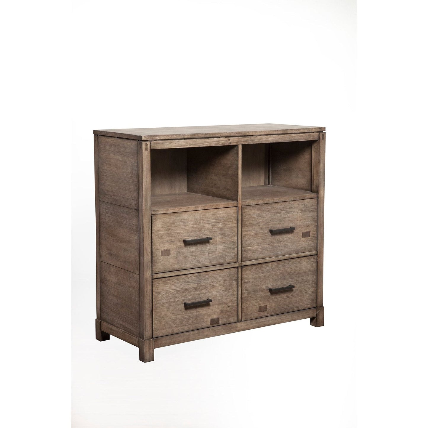 Sydney TV Media Chest, Weathered Grey - Alpine Furniture