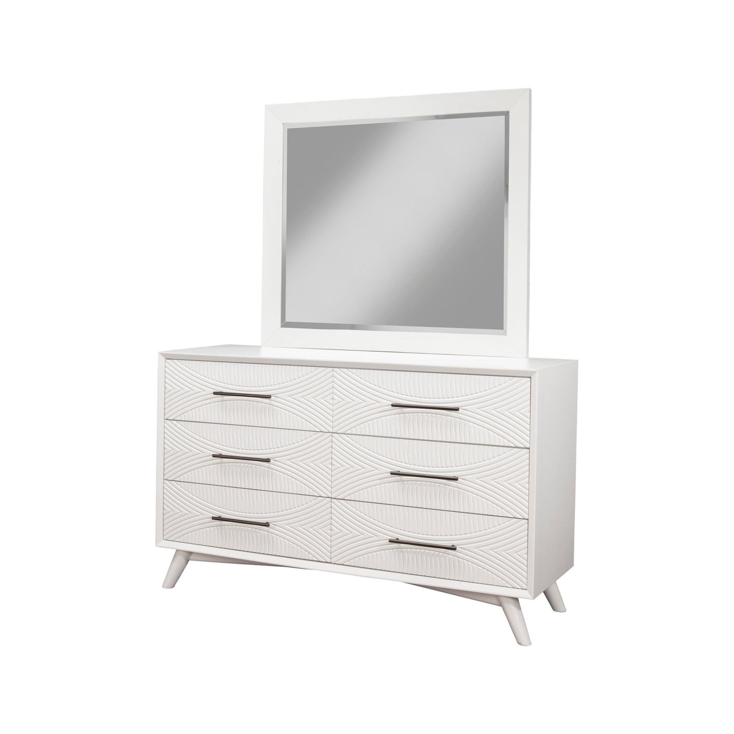 Tranquility Mirror, White - Alpine Furniture