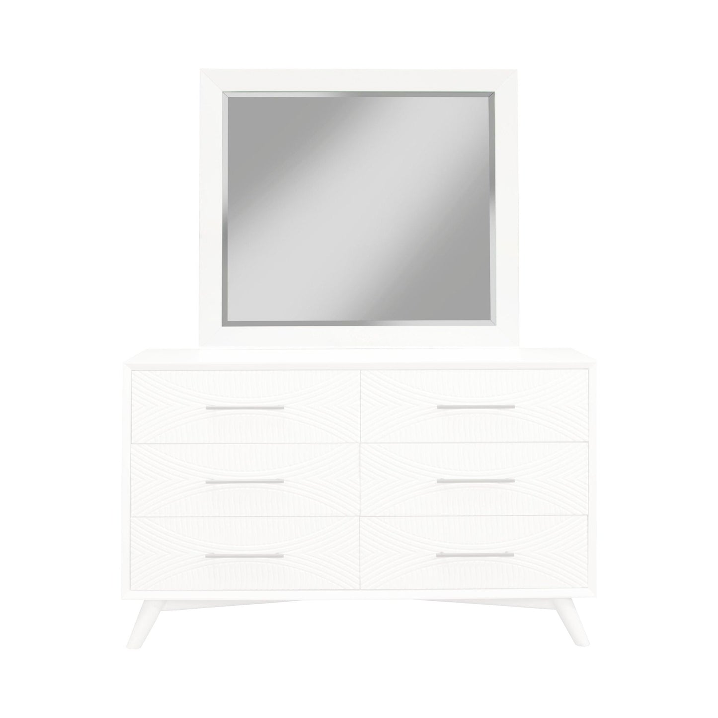 Tranquility Mirror, White - Alpine Furniture