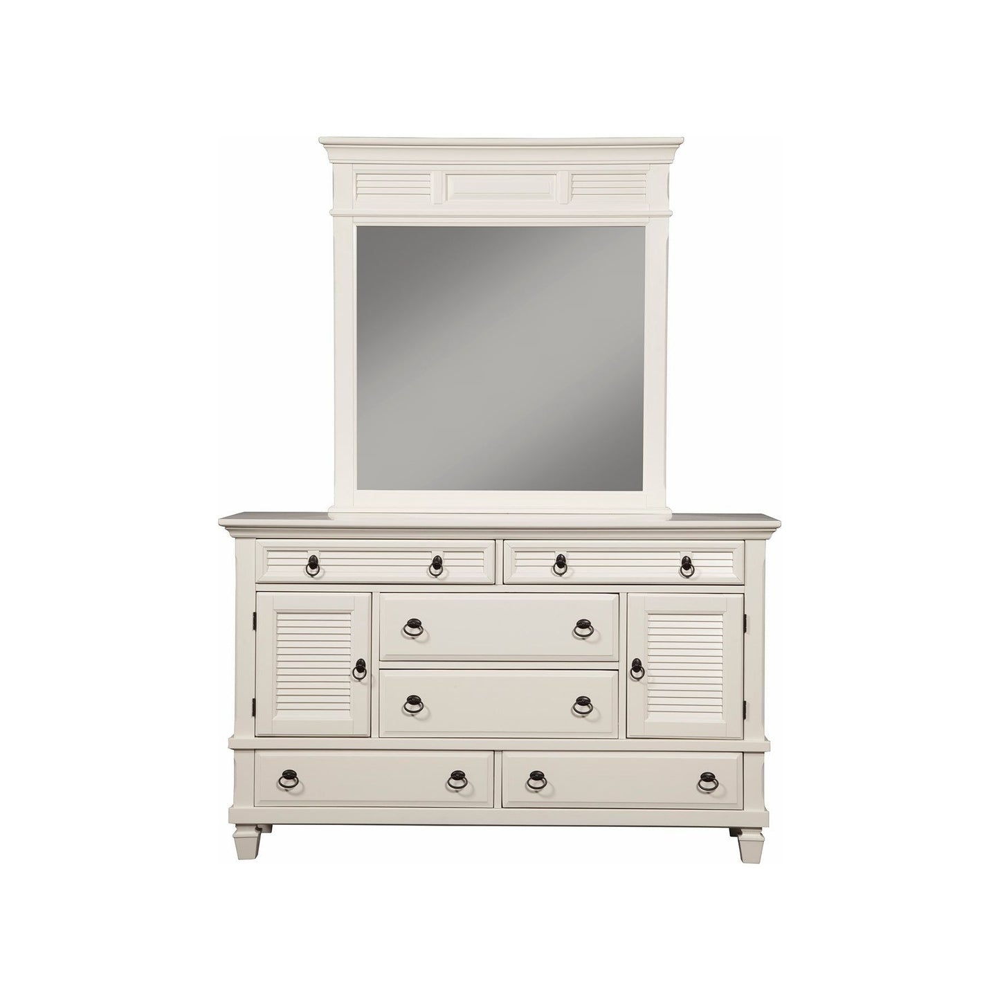 Winchester Mirror, White - Alpine Furniture