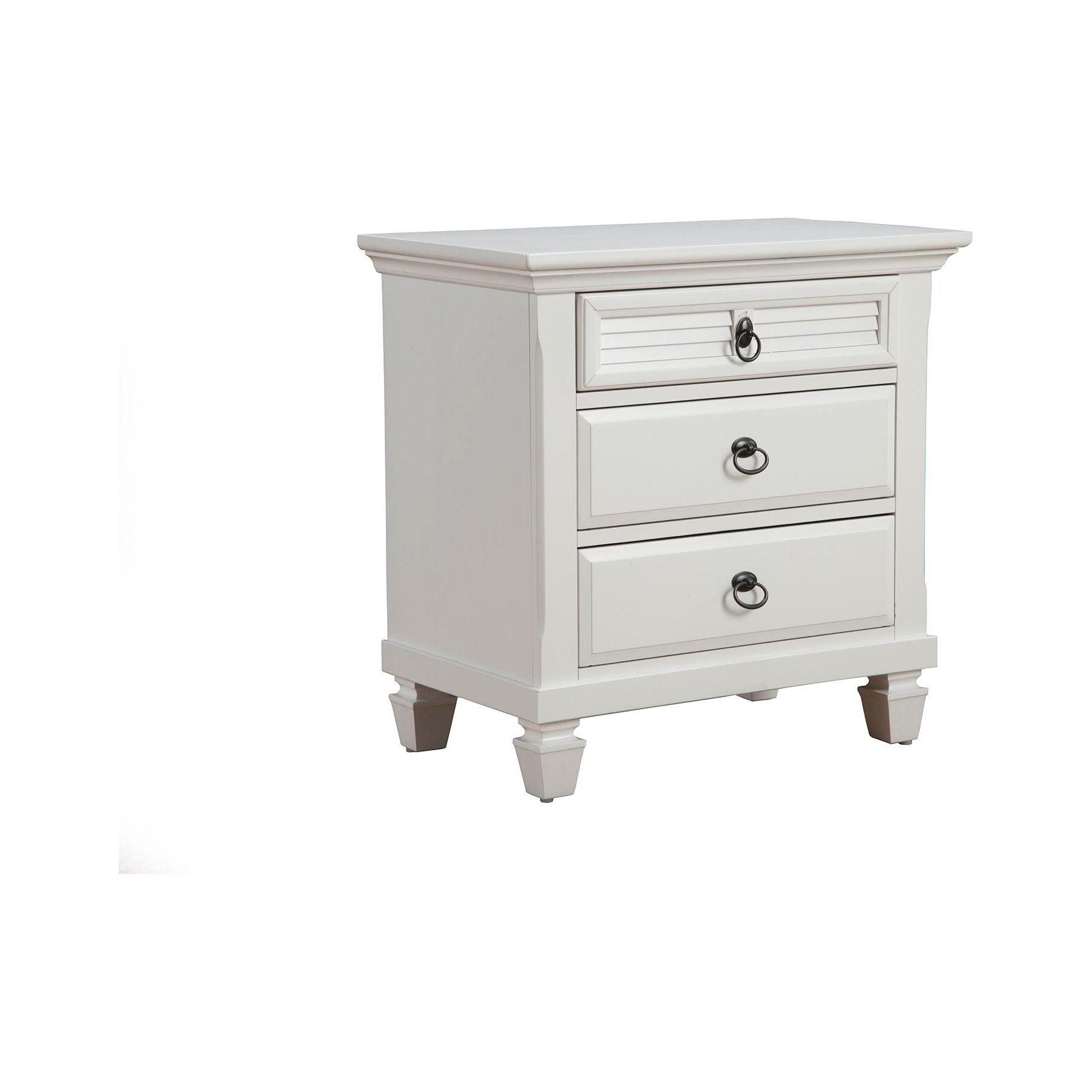 Winchester Nightstand, White - Alpine Furniture