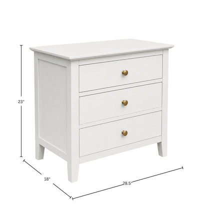 Fuller Two Drawer Nightstand, Coconut Milk