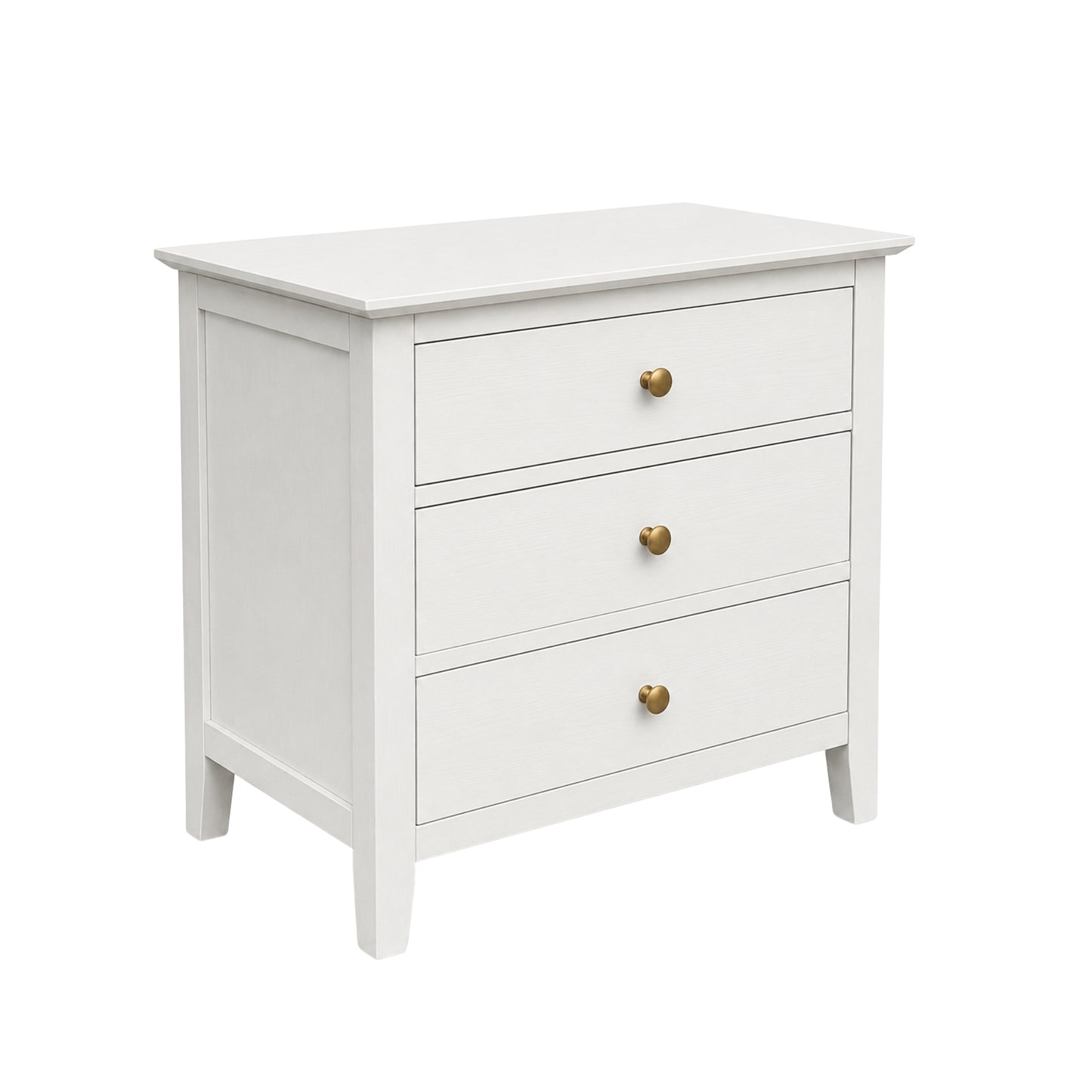 Fuller Two Drawer Nightstand, Coconut Milk