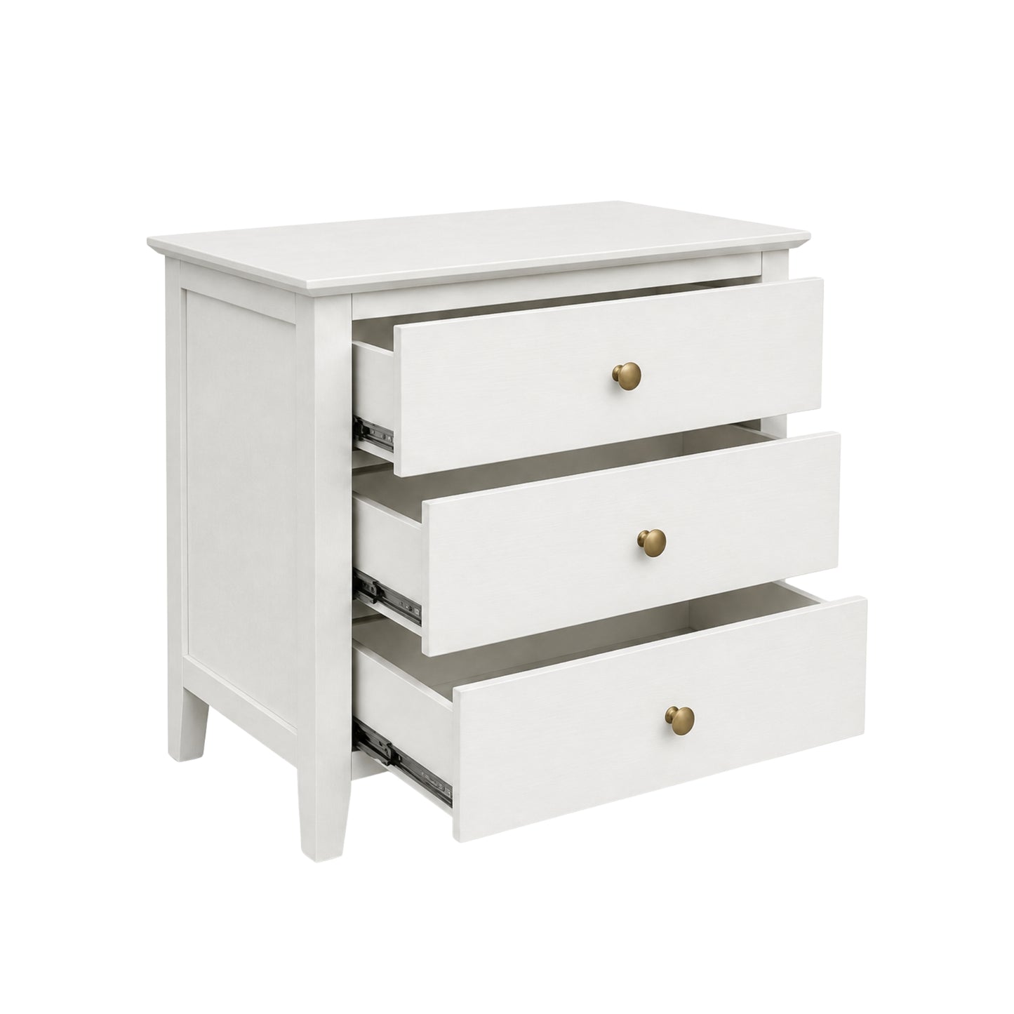 Fuller Two Drawer Nightstand, Coconut Milk