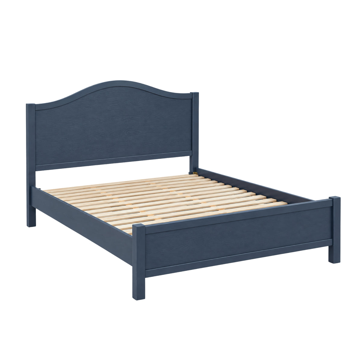 Avery Platform Bed, Navy Blue