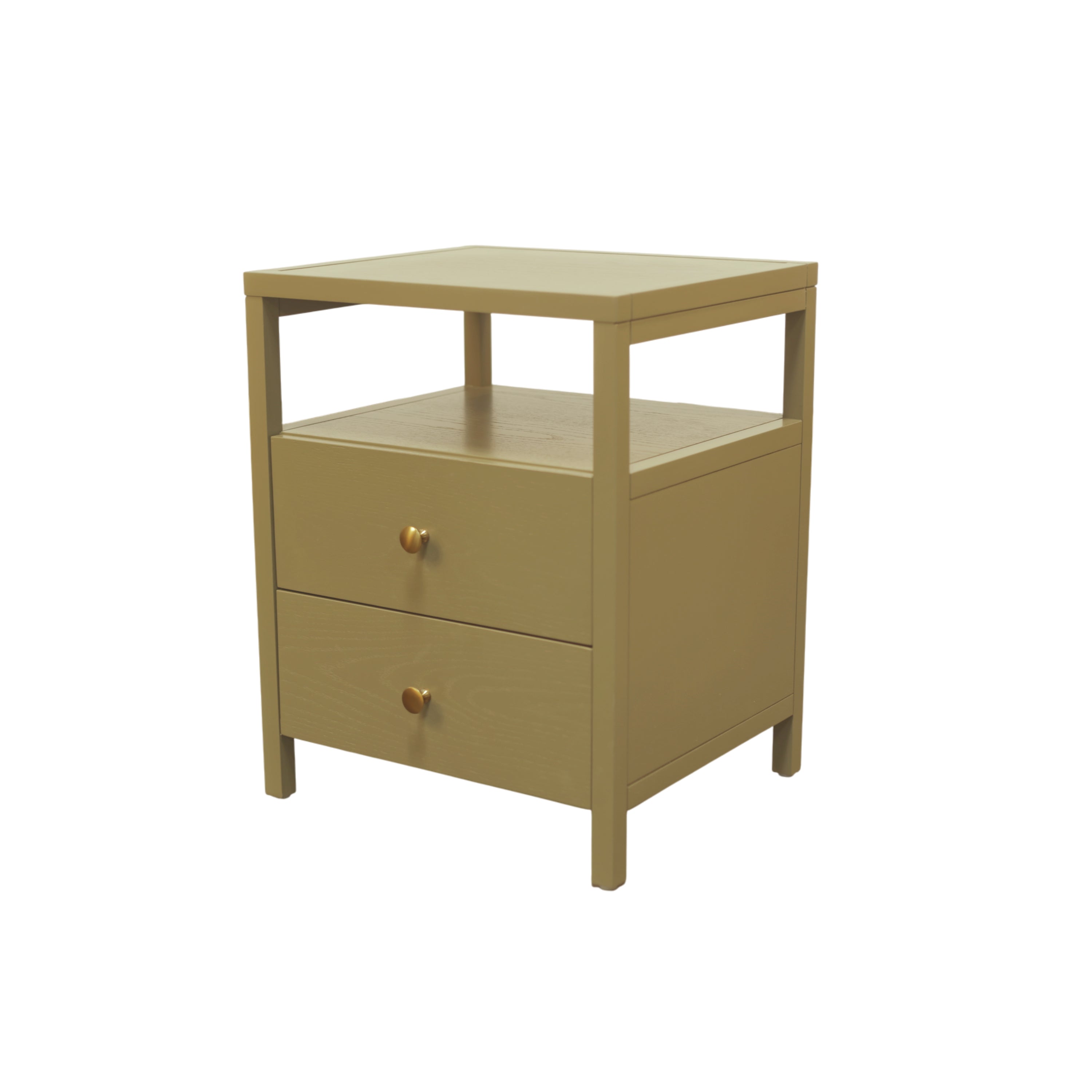Avery End Table in Olive Green | Modern Farmhouse | Alpine