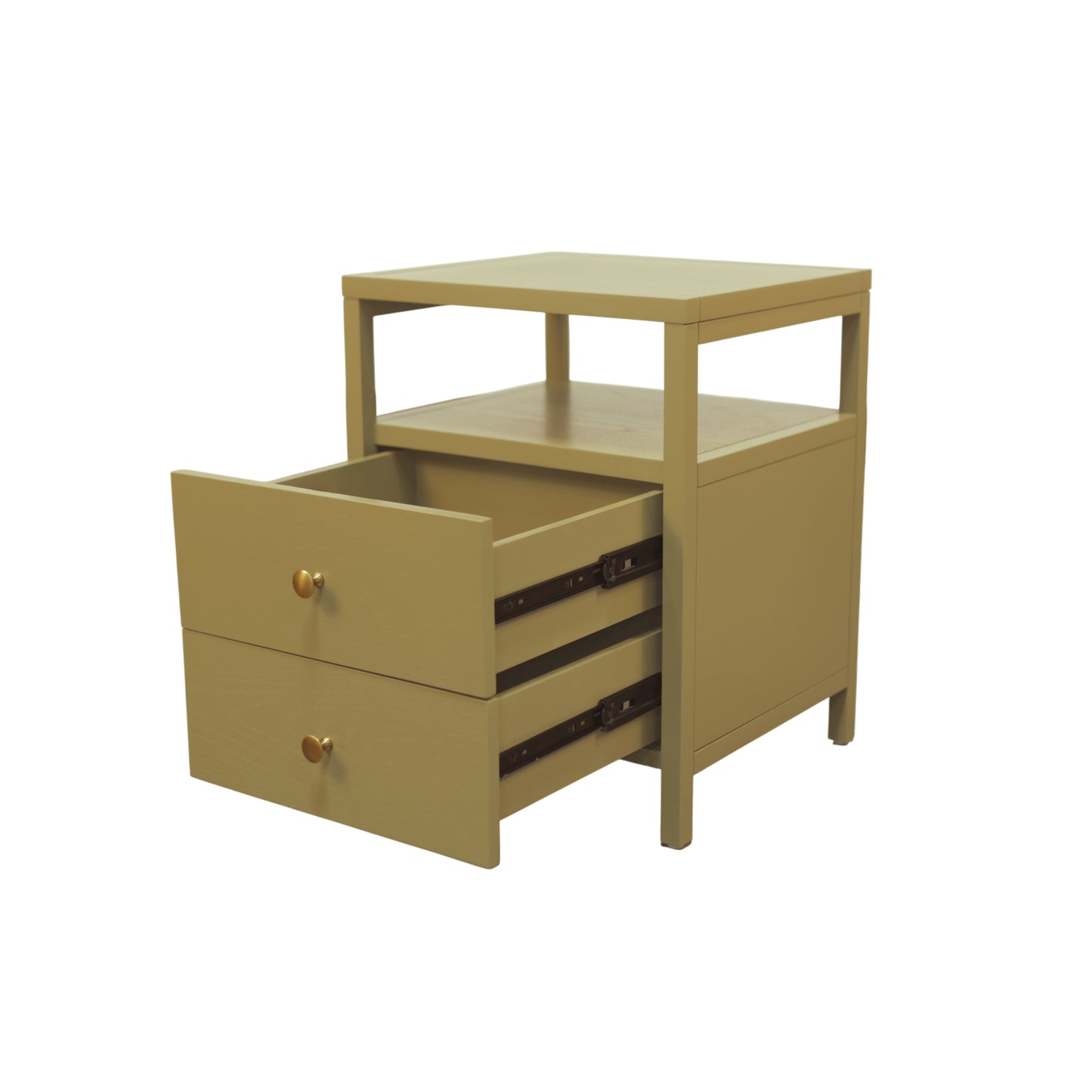 Avery End Table, Olive Green - Alpine Furniture