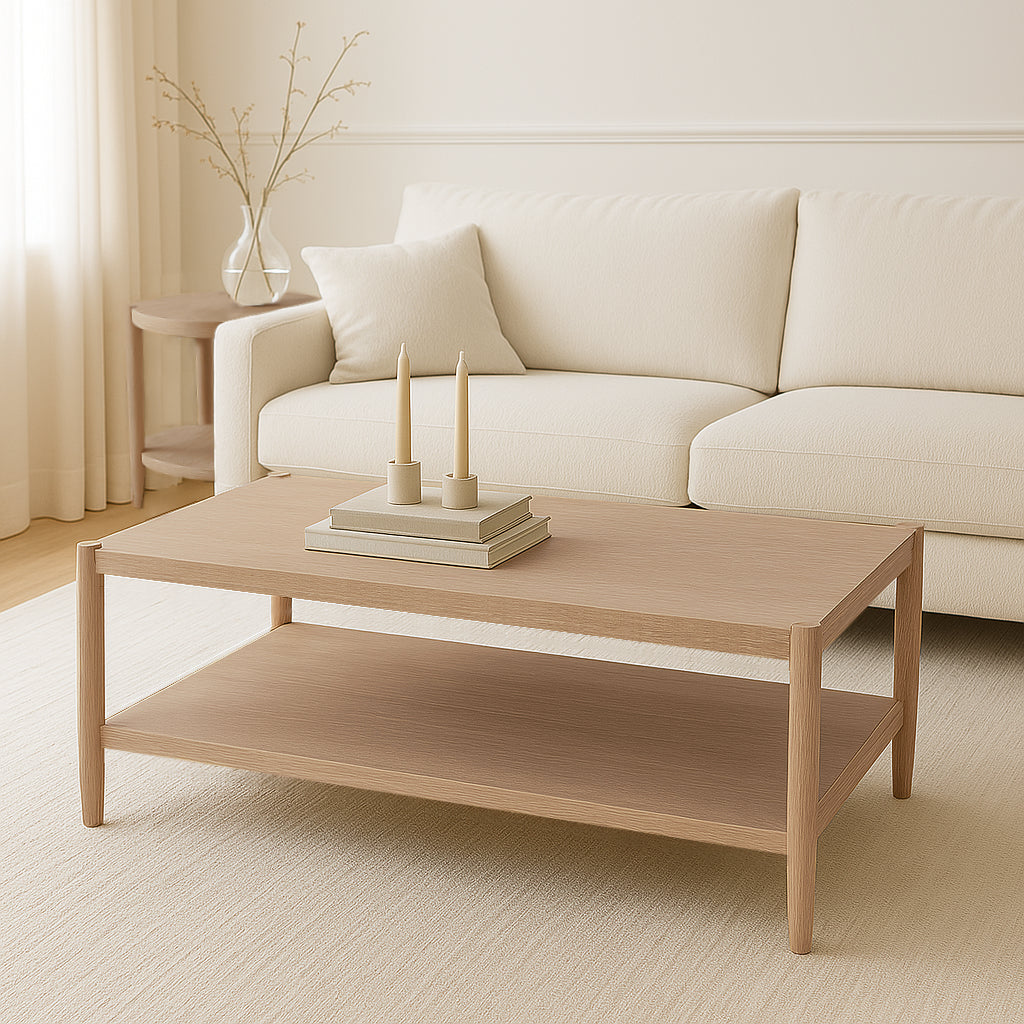 Sinclair Rectangular Coffee Table, Natural