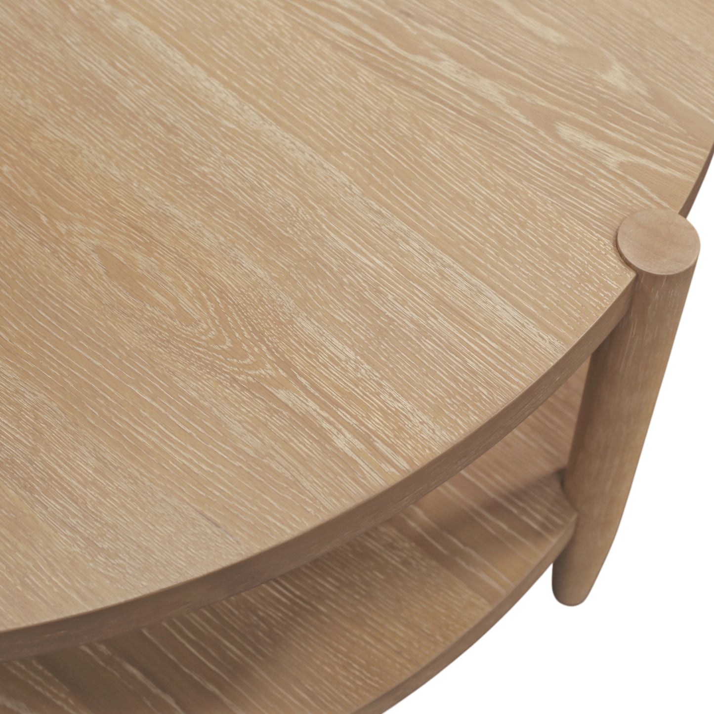 Sinclair Round Coffee Table, Natural