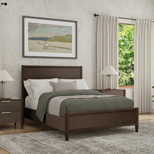 Sinclair Panel Bed, Walnut