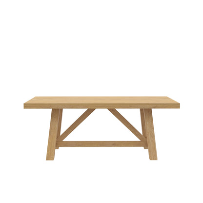 Eleanor Trestle Dining Table, Natural