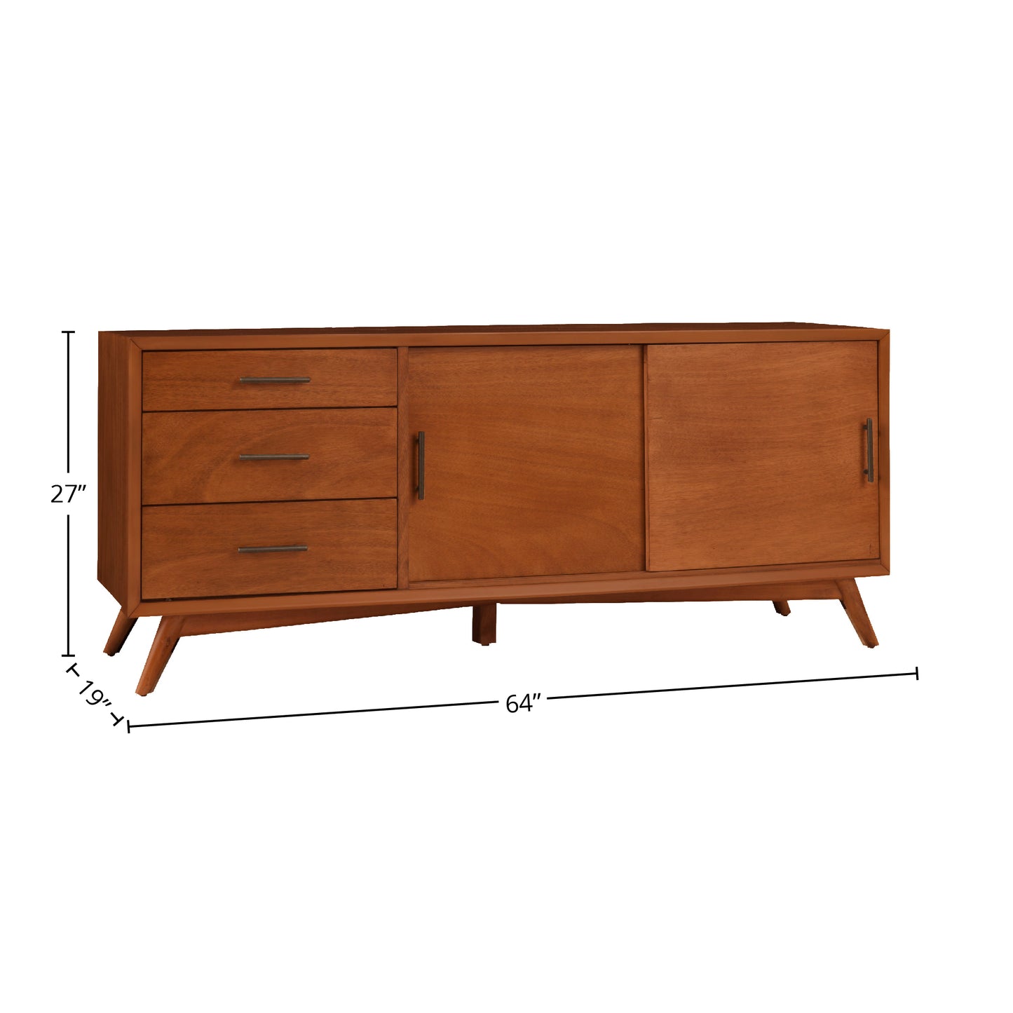 Flynn Large TV Console, Cherry Acorn