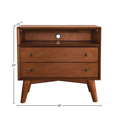 Flynn Large Nightstand, Cherry Acorn