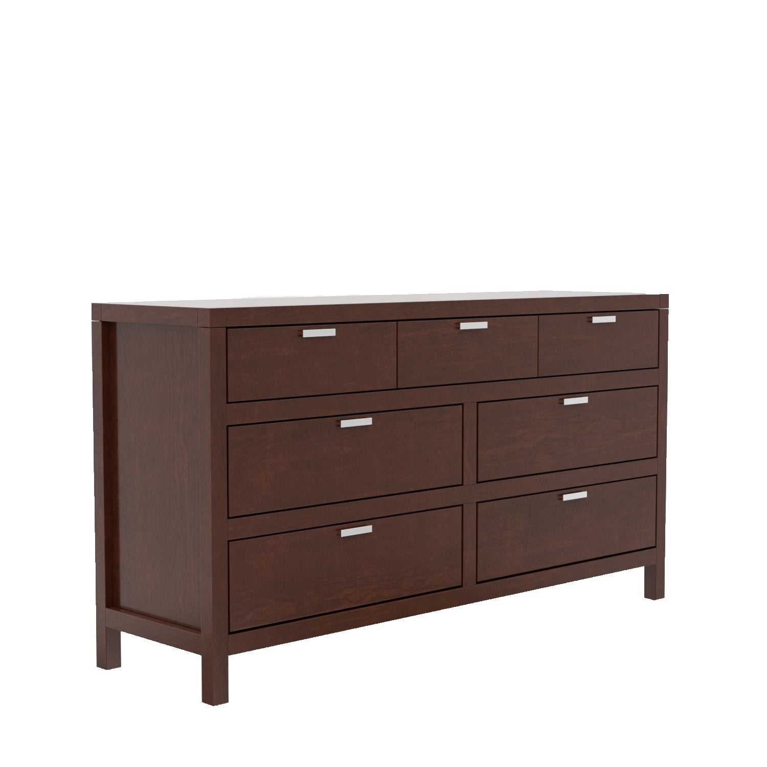 Alpine Furniture Carmel 7 Drawer Dresser, White Alpine Furniture Carmel 7 Drawer Dresser, White