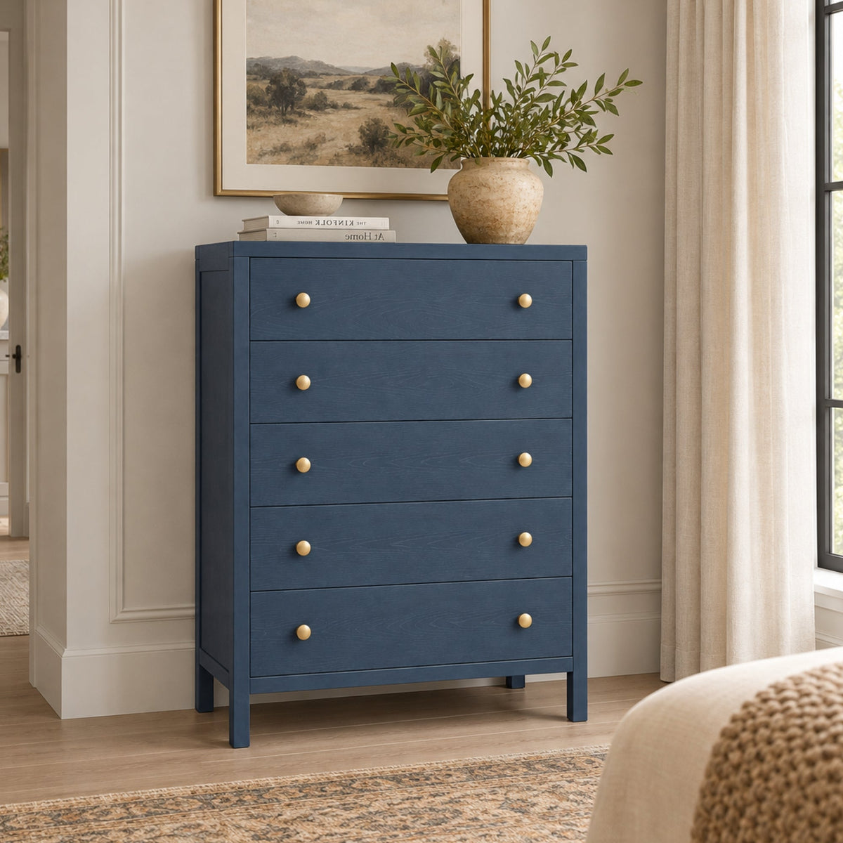Avery Chest, Navy Blue - Alpine Furniture
