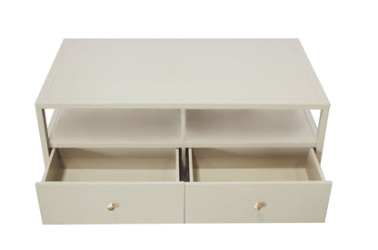 Avery Cocktail Table, Coconut Milk - Alpine Furniture