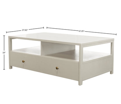 Avery Cocktail Table, Coconut Milk - Alpine Furniture