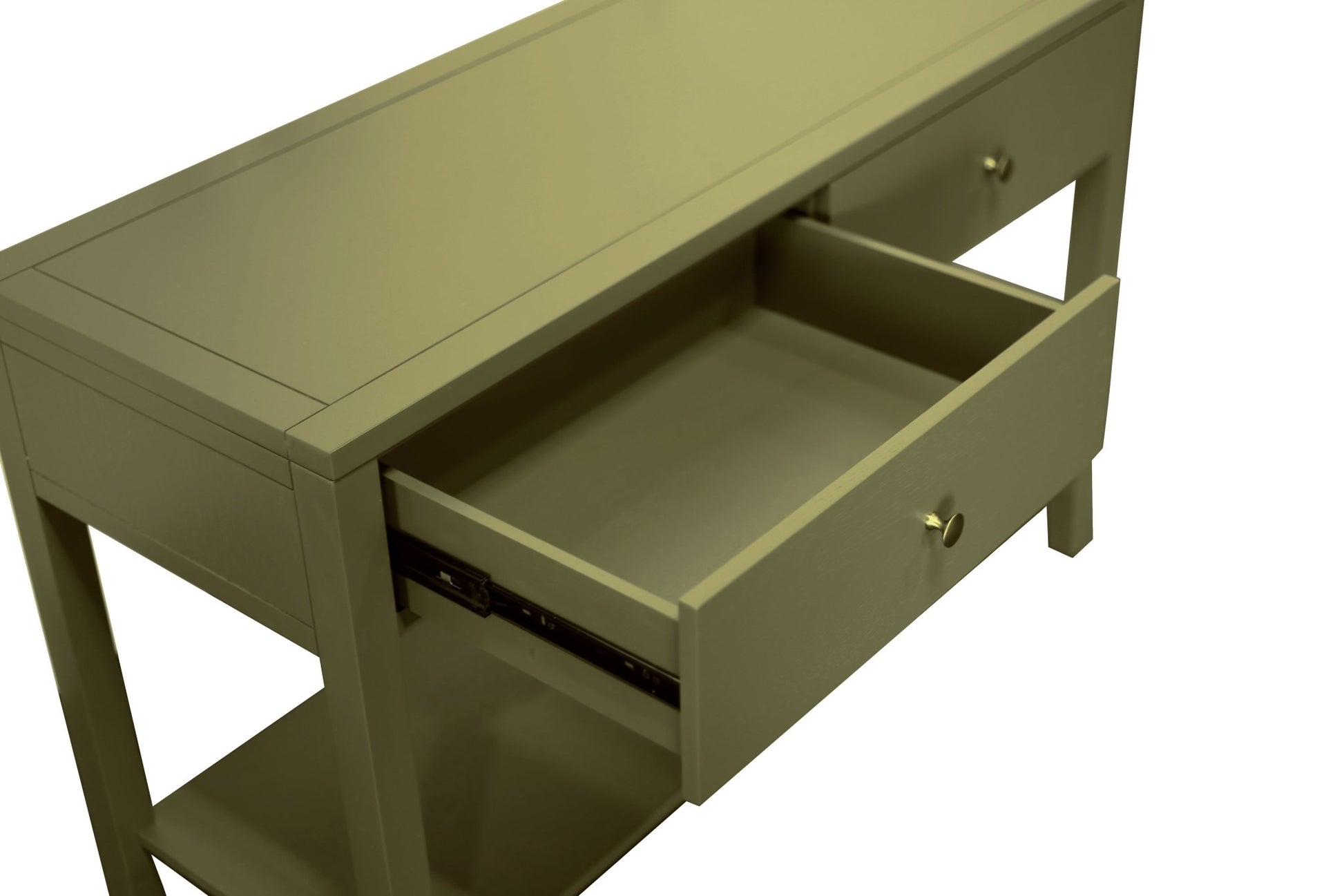 Avery Console Table, Olive Green - Alpine Furniture