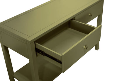 Avery Console Table, Olive Green - Alpine Furniture