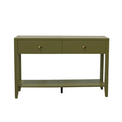 Avery Console Table, Olive Green - Alpine Furniture