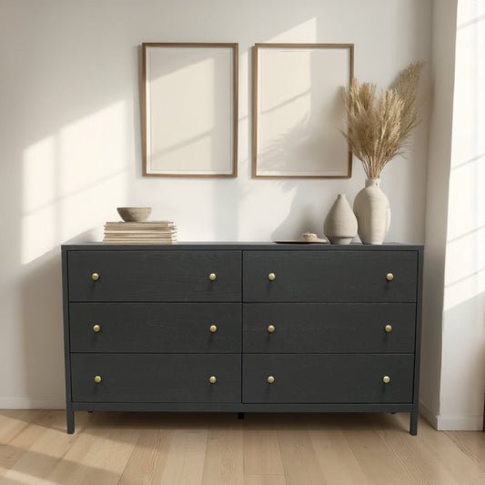 Avery Dresser, Black - Alpine Furniture