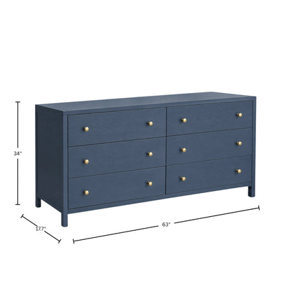 Avery Dresser, Navy Blue - Alpine Furniture