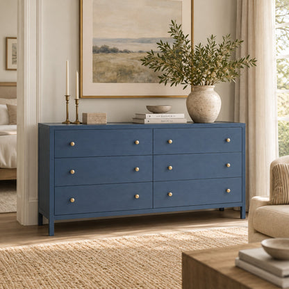 Avery Dresser, Navy Blue - Alpine Furniture